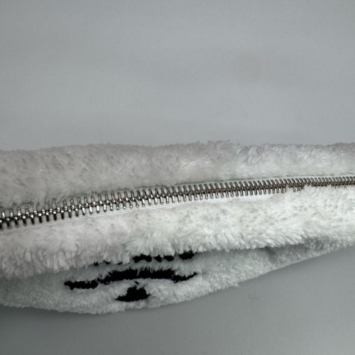 Prada Triangle Bag Faux Fur White Prada Triangle Bag Faux Fur White