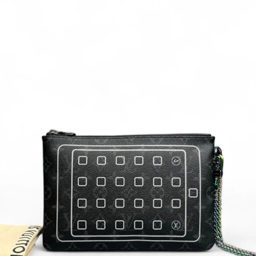 Louis Vuitton Clutch Monogram Eclipse Black Louis Vuitton Clutch Monogram Eclipse Black
