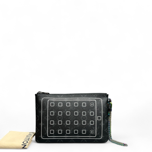 Louis Vuitton Clutch Monogram Eclipse Black Louis Vuitton Clutch Monogram Eclipse Black