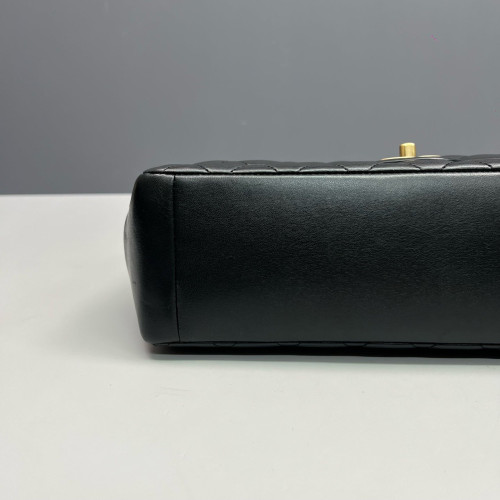 Chanel Quilted Jumbo Mademoiselle Flap Lambskin Black