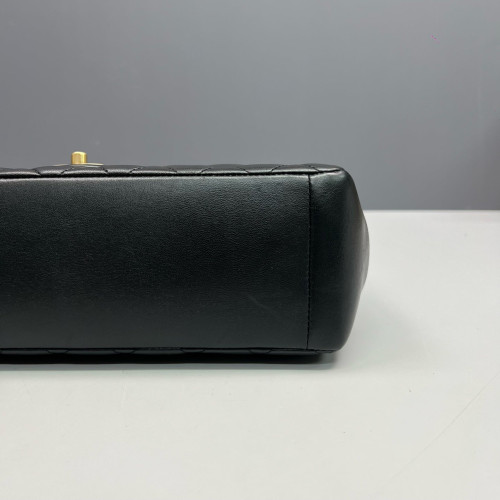 Chanel Quilted Jumbo Mademoiselle Flap Lambskin Black