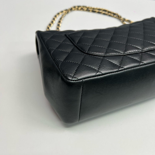 Chanel Quilted Jumbo Mademoiselle Flap Lambskin Black