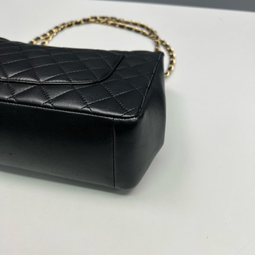 Chanel Quilted Jumbo Mademoiselle Flap Lambskin Black