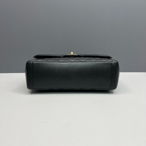 Chanel Quilted Jumbo Mademoiselle Flap Lambskin Black