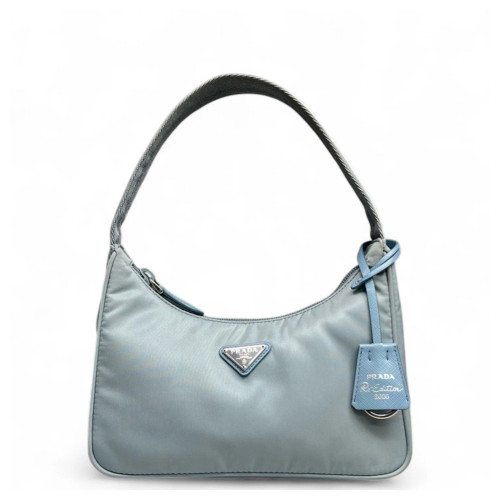 Prada Mini Re-Edition 2000 Shoulder Bag Tessuto Nylon Light Blue