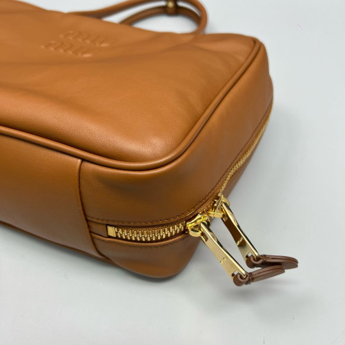Miu Miu Beau XL Calfskin Tan