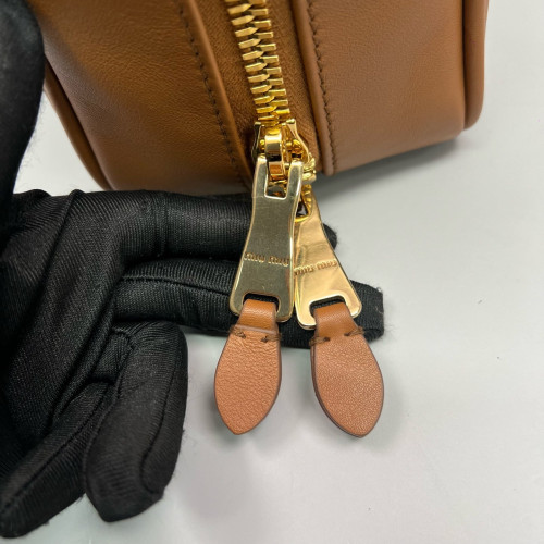 Miu Miu Beau XL Calfskin Tan