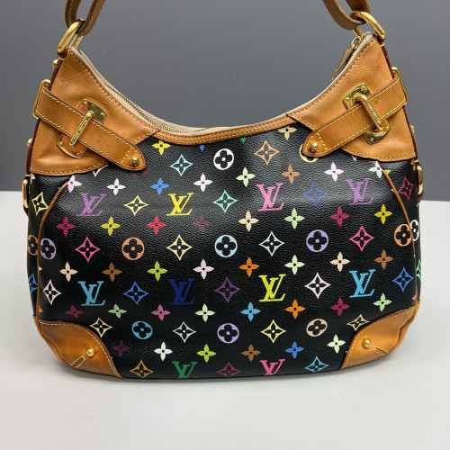 Louis Vuitton Greta Bag Monogram Multicolor Black