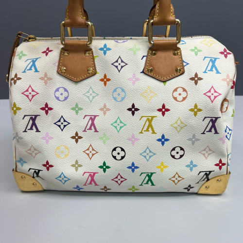 Louis Vuitton Speedy 30 Monogram Multicolor White