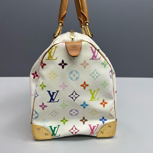 Louis Vuitton Speedy 30 Monogram Multicolor White