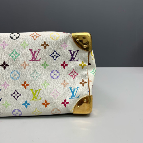 Louis Vuitton Speedy 30 Monogram Multicolor White