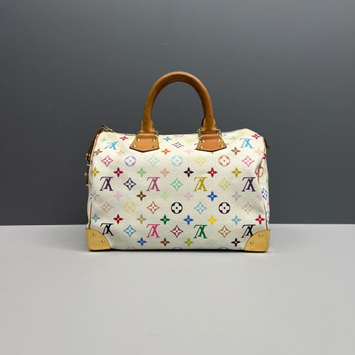 Louis Vuitton Speedy 30 Monogram Multicolor White