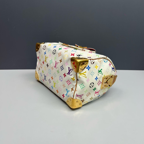 Louis Vuitton Speedy 30 Monogram Multicolor White