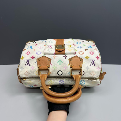 Louis Vuitton Speedy 30 Monogram Multicolor White