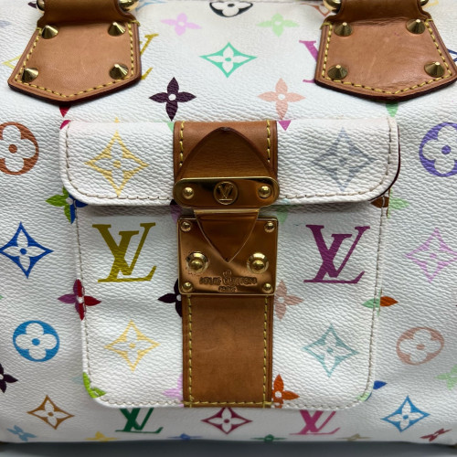Louis Vuitton Speedy 30 Monogram Multicolor White