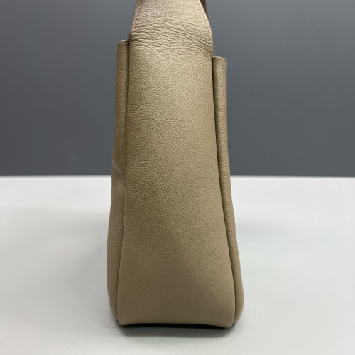 Yves Saint Laurent Small LE 5 A 7 Soft Hobo Grained Calfskin Grey