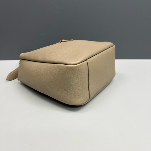 Yves Saint Laurent Small LE 5 A 7 Soft Hobo Grained Calfskin Grey