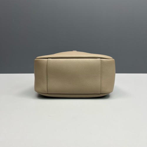 Yves Saint Laurent Small LE 5 A 7 Soft Hobo Grained Calfskin Grey