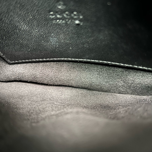 Gucci Matelasse Shoulder Bag Calfskin Black