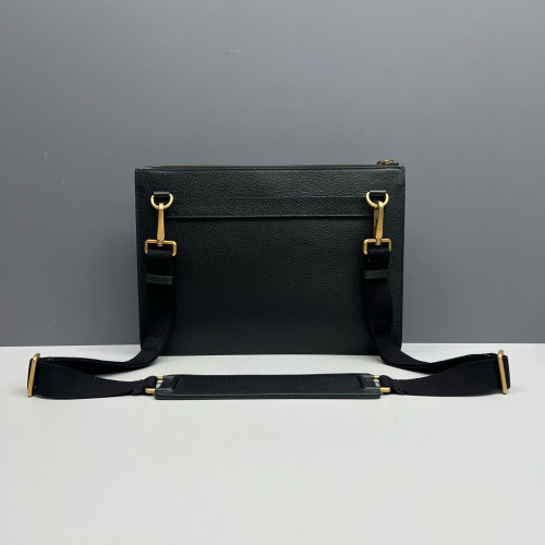 Gucci Web Crossbody Bag Calfskin Black