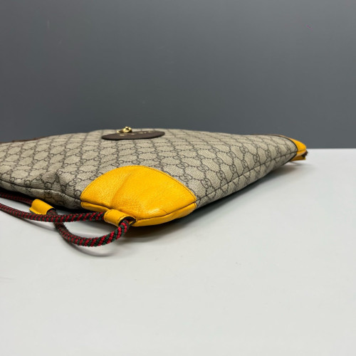 Gucci Backpack GG Supreme Monogram Brown Yellow