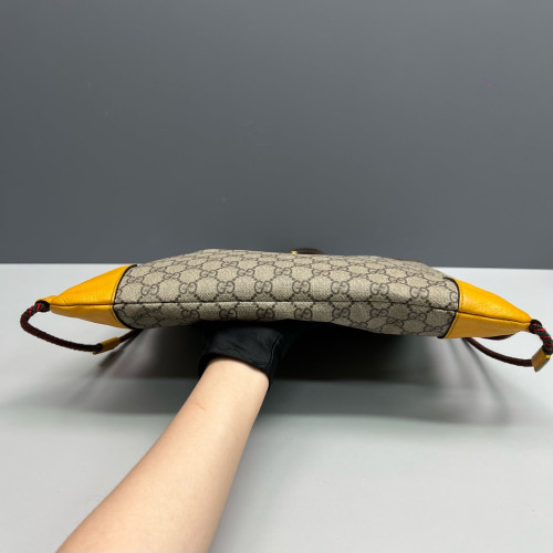 Gucci Backpack GG Supreme Monogram Brown Yellow