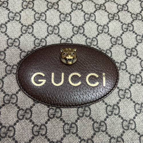 Gucci Backpack GG Supreme Monogram Brown Yellow