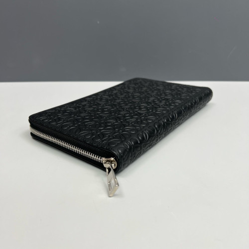 Loewe Clutch Anagram Debossed Calfskin Black