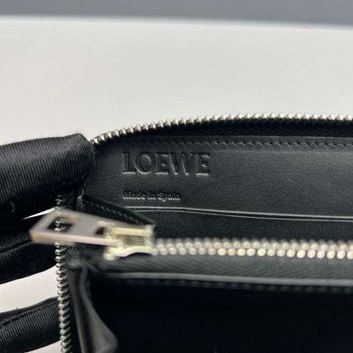 Loewe Clutch Anagram Debossed Calfskin Black
