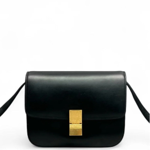 Celine Medium Classic Box Smooth Calfskin Black Celine Medium Classic Box Smooth Calfskin Black