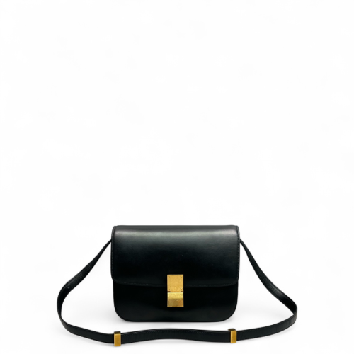 Celine Medium Classic Box Smooth Calfskin Black Celine Medium Classic Box Smooth Calfskin Black
