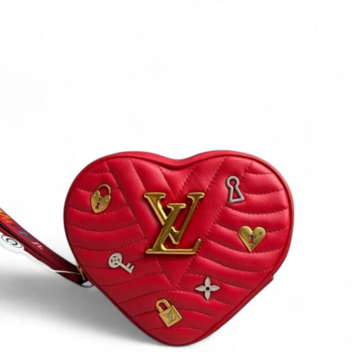 Louis Vuitton Crossbody Bag Calfskin Red