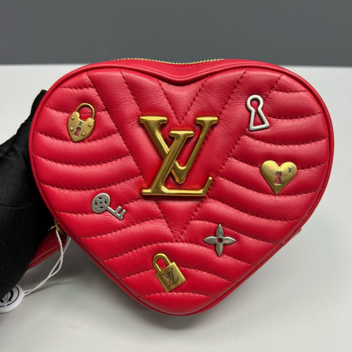 Louis Vuitton Crossbody Bag Calfskin Red
