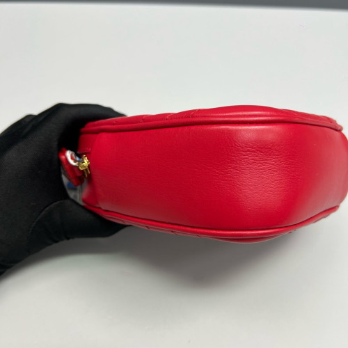 Louis Vuitton Crossbody Bag Calfskin Red