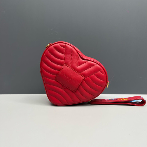 Louis Vuitton Crossbody Bag Calfskin Red