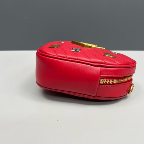 Louis Vuitton Crossbody Bag Calfskin Red
