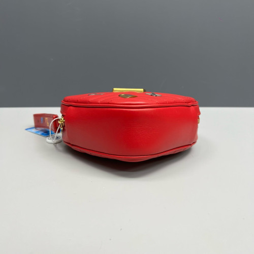 Louis Vuitton Crossbody Bag Calfskin Red