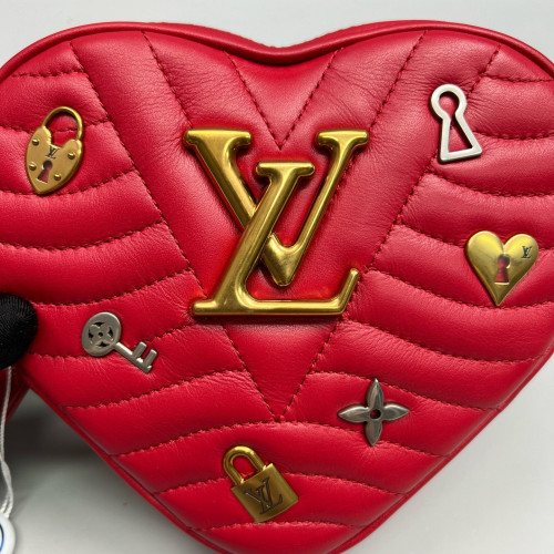 Louis Vuitton Crossbody Bag Calfskin Red
