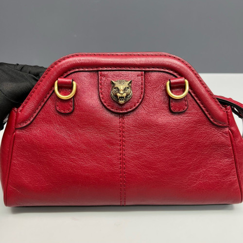Gucci Small RE(BELLE) Shoulder Bag Calfskin Red