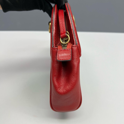 Gucci Small RE(BELLE) Shoulder Bag Calfskin Red