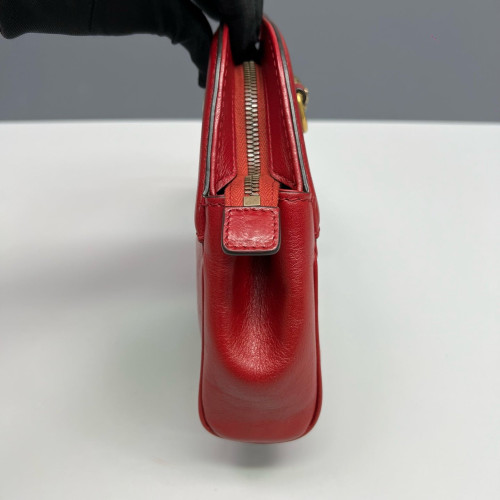 Gucci Small RE(BELLE) Shoulder Bag Calfskin Red