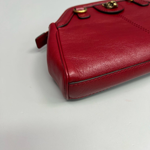 Gucci Small RE(BELLE) Shoulder Bag Calfskin Red