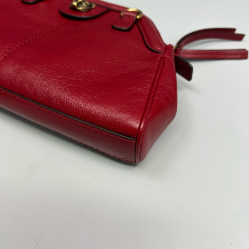 Gucci Small RE(BELLE) Shoulder Bag Calfskin Red