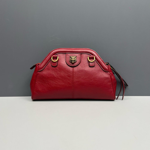 Gucci Small RE(BELLE) Shoulder Bag Calfskin Red