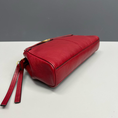 Gucci Small RE(BELLE) Shoulder Bag Calfskin Red