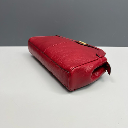 Gucci Small RE(BELLE) Shoulder Bag Calfskin Red