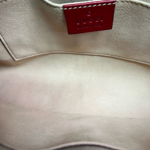 Gucci Small RE(BELLE) Shoulder Bag Calfskin Red