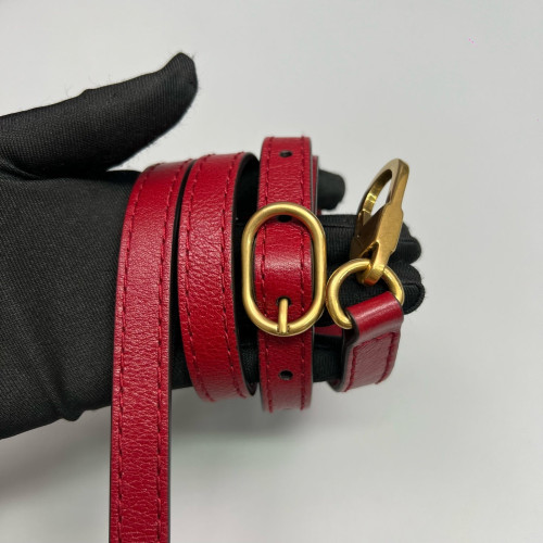 Gucci Small RE(BELLE) Shoulder Bag Calfskin Red
