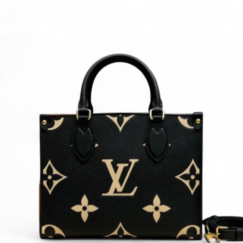 Louis Vuitton Onthego PM Monogram Empreinte Giant Black White
