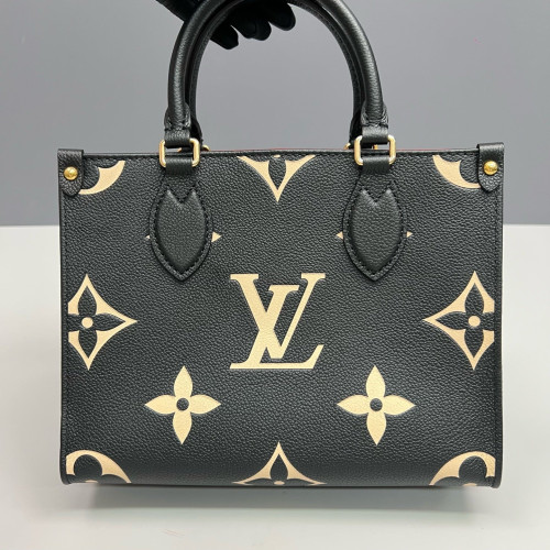 Louis Vuitton Onthego PM Monogram Empreinte Giant Black White